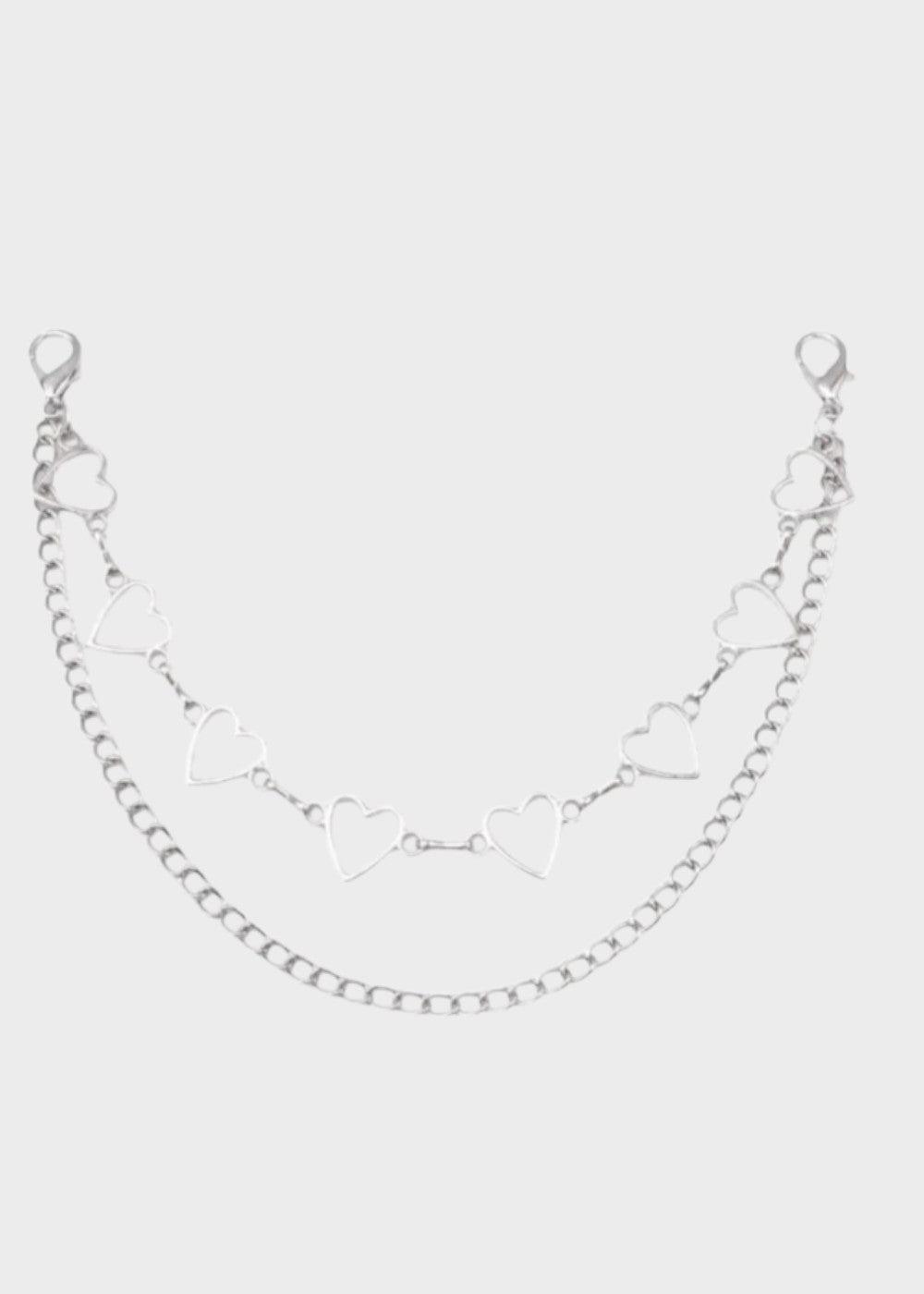 Heart-shaped charm chain
