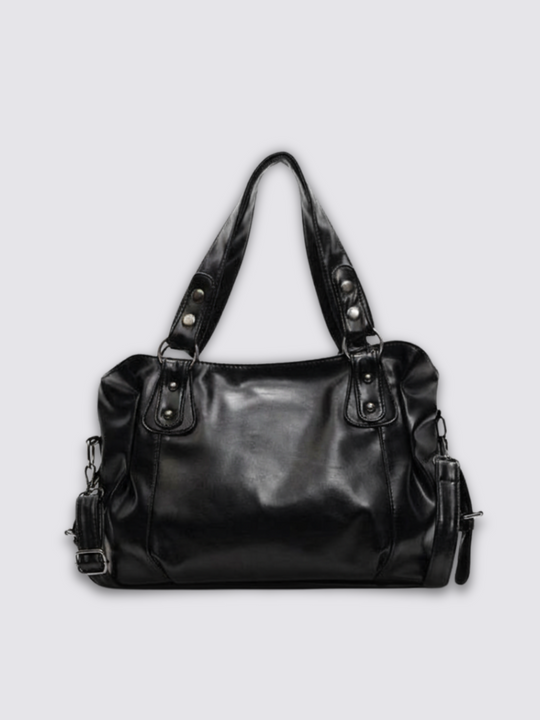 Angelina Leather Bag - Black