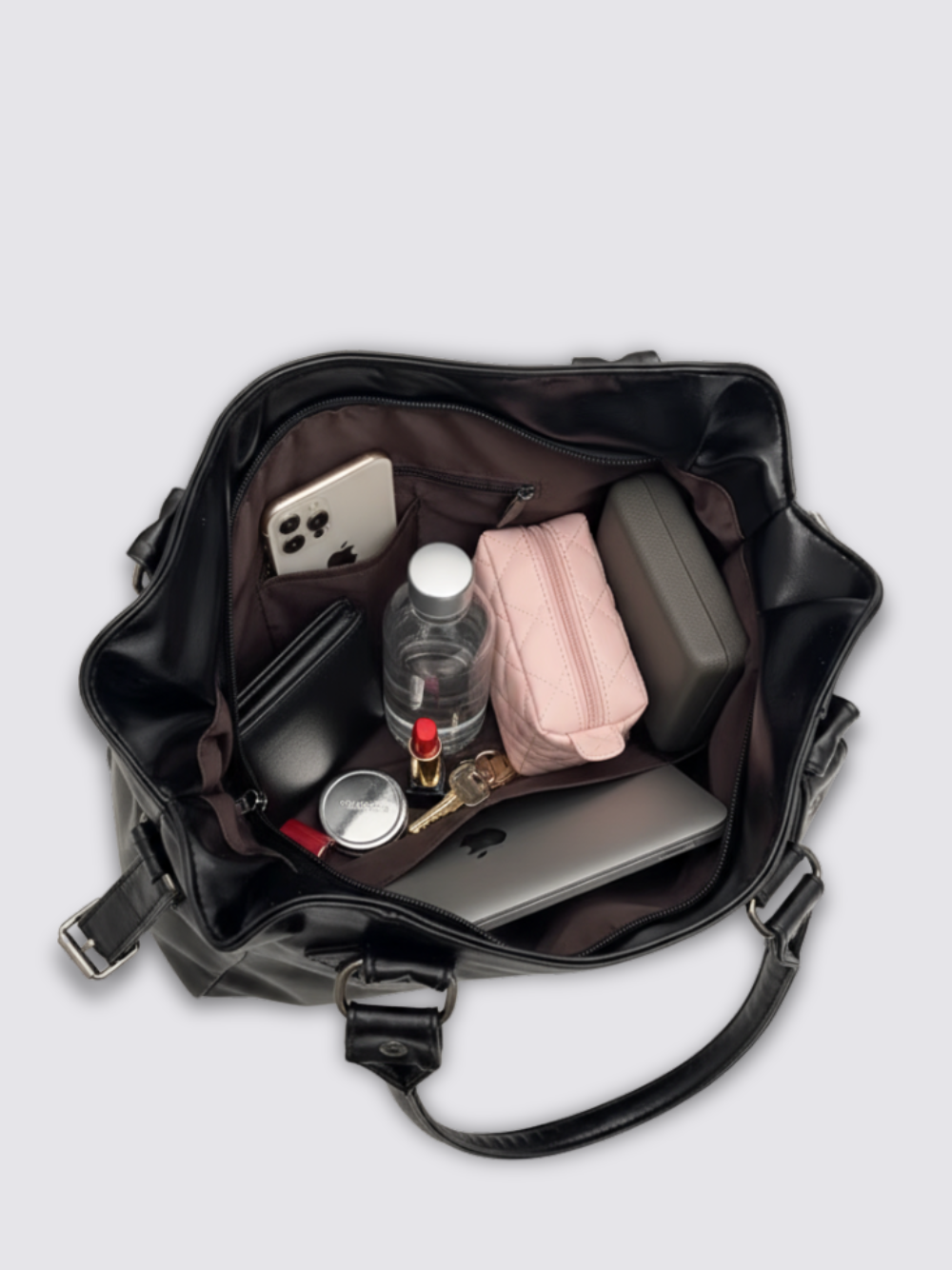 Angelina Leather Bag - Black