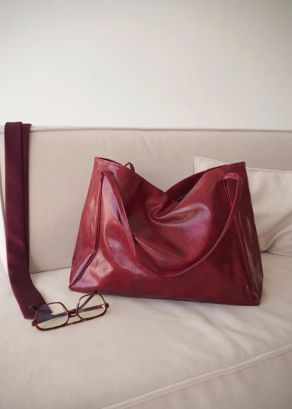 Dina - Leather tote bag