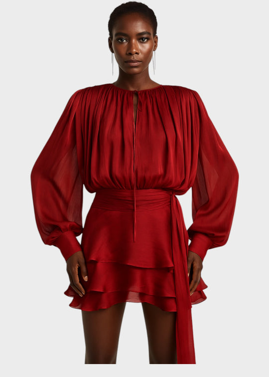 Short pleated dress