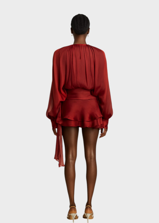 Short pleated dress