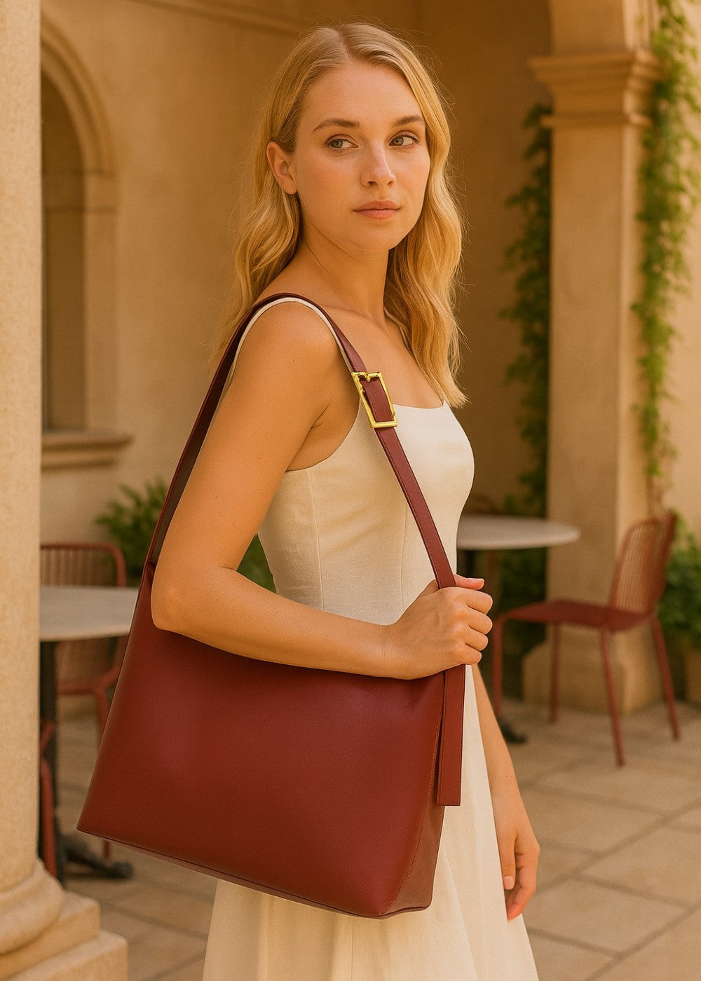 Julia leather bag + 1 free pouch